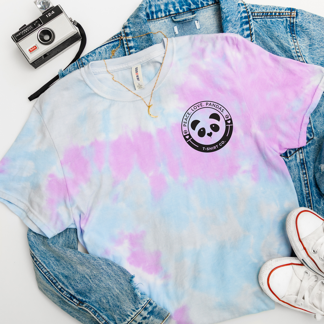 Peace.Love.Pandas. Pocket Logo T-Shirt